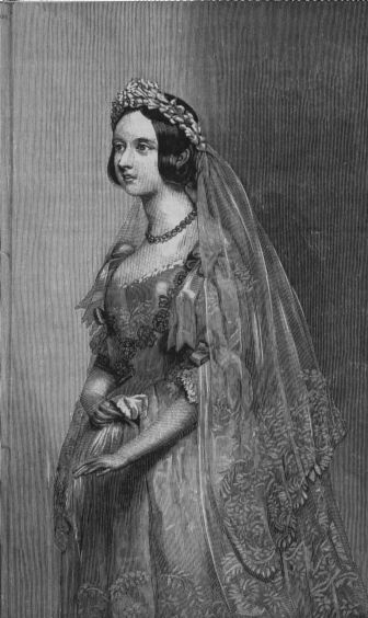 The Queen in her Wedding-Dress